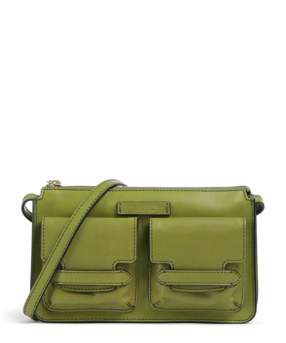 Lucrezia Crossbody bag fine grain cow leather green