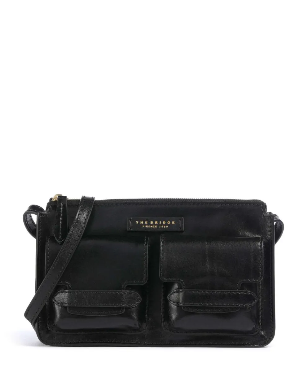 Lucrezia Crossbody bag fine grain cow leather black