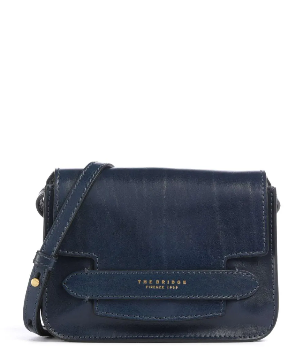 Lucrezia Crossbody bag fine grain cow leather dark blue