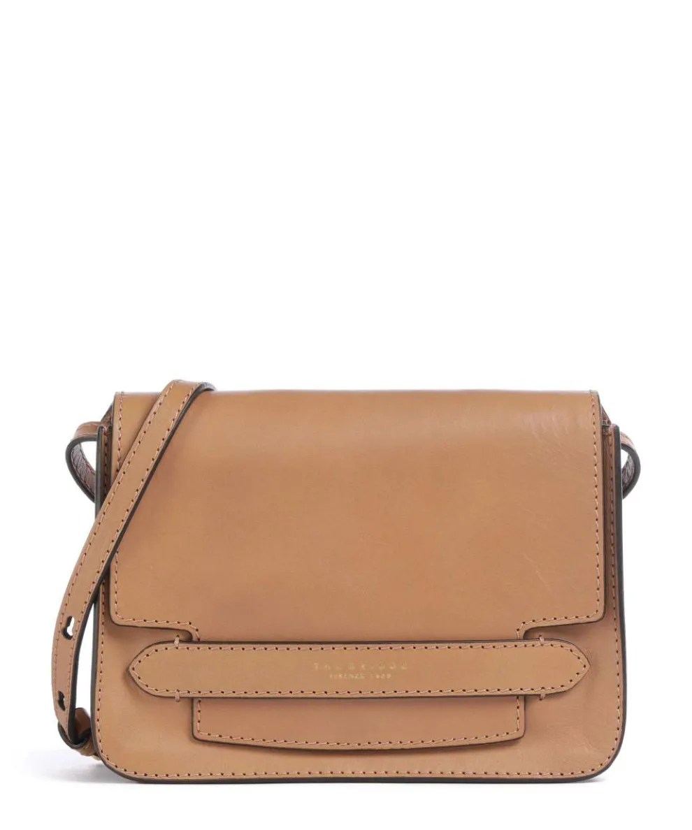Lucrezia Crossbody bag grained cow leather light brown
