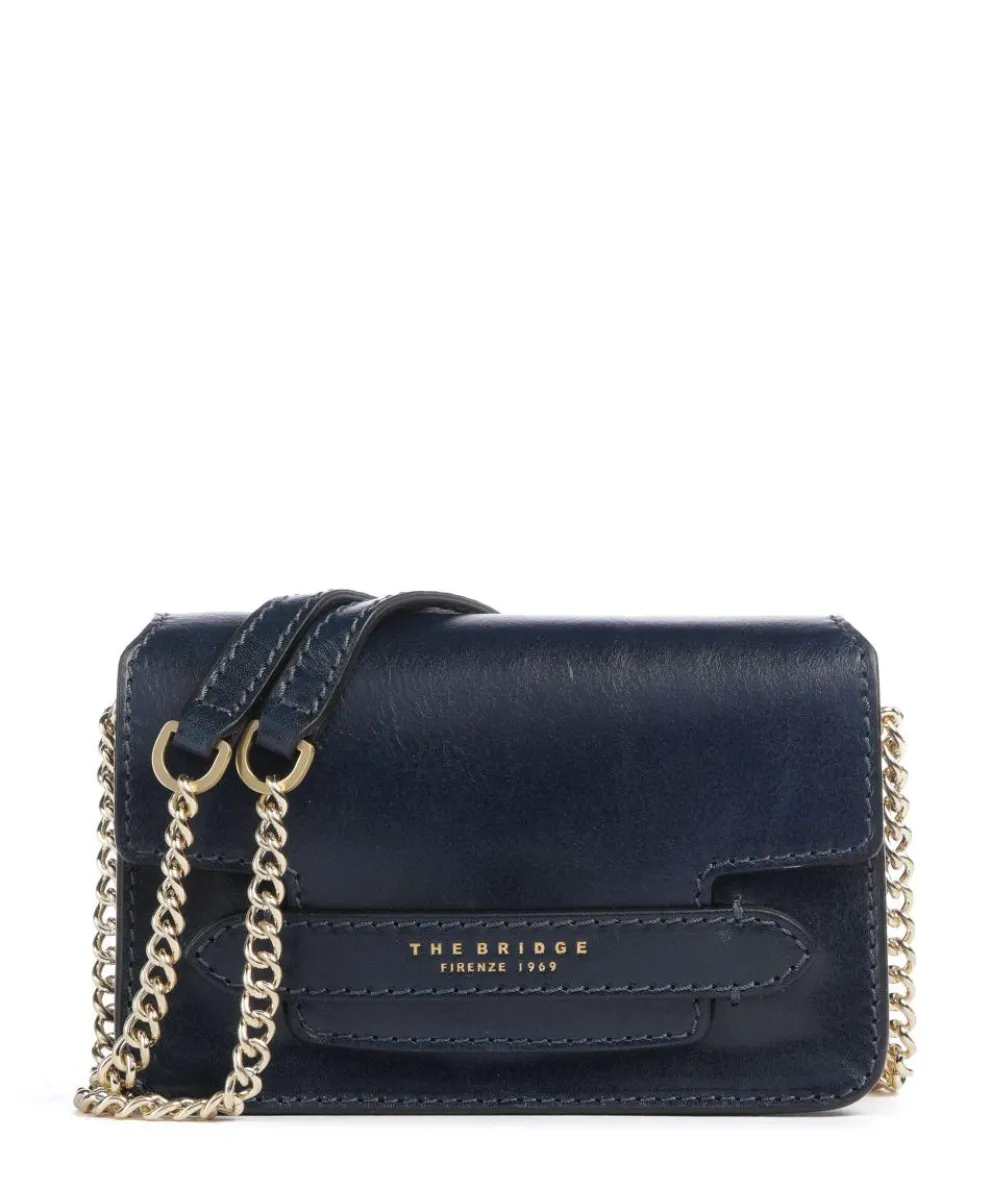 Lucrezia Shoulder bag fine grain cow leather dark blue
