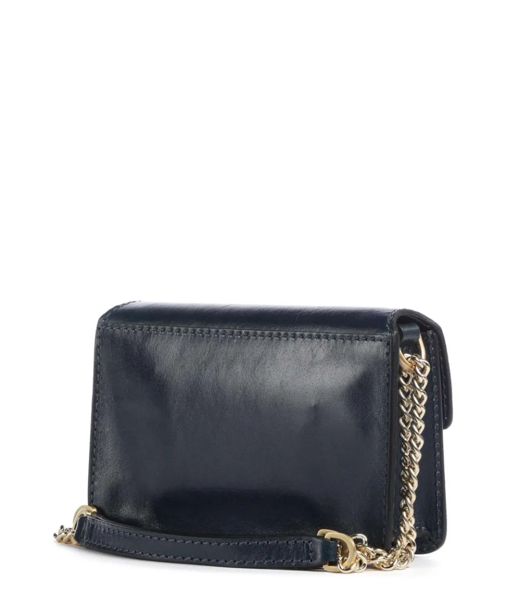 Lucrezia Shoulder bag fine grain cow leather dark blue