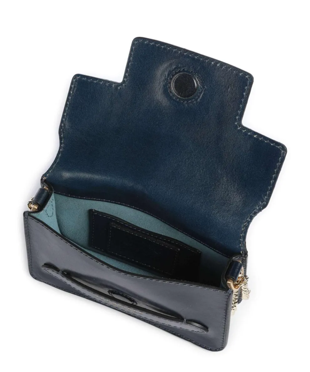 Lucrezia Shoulder bag fine grain cow leather dark blue