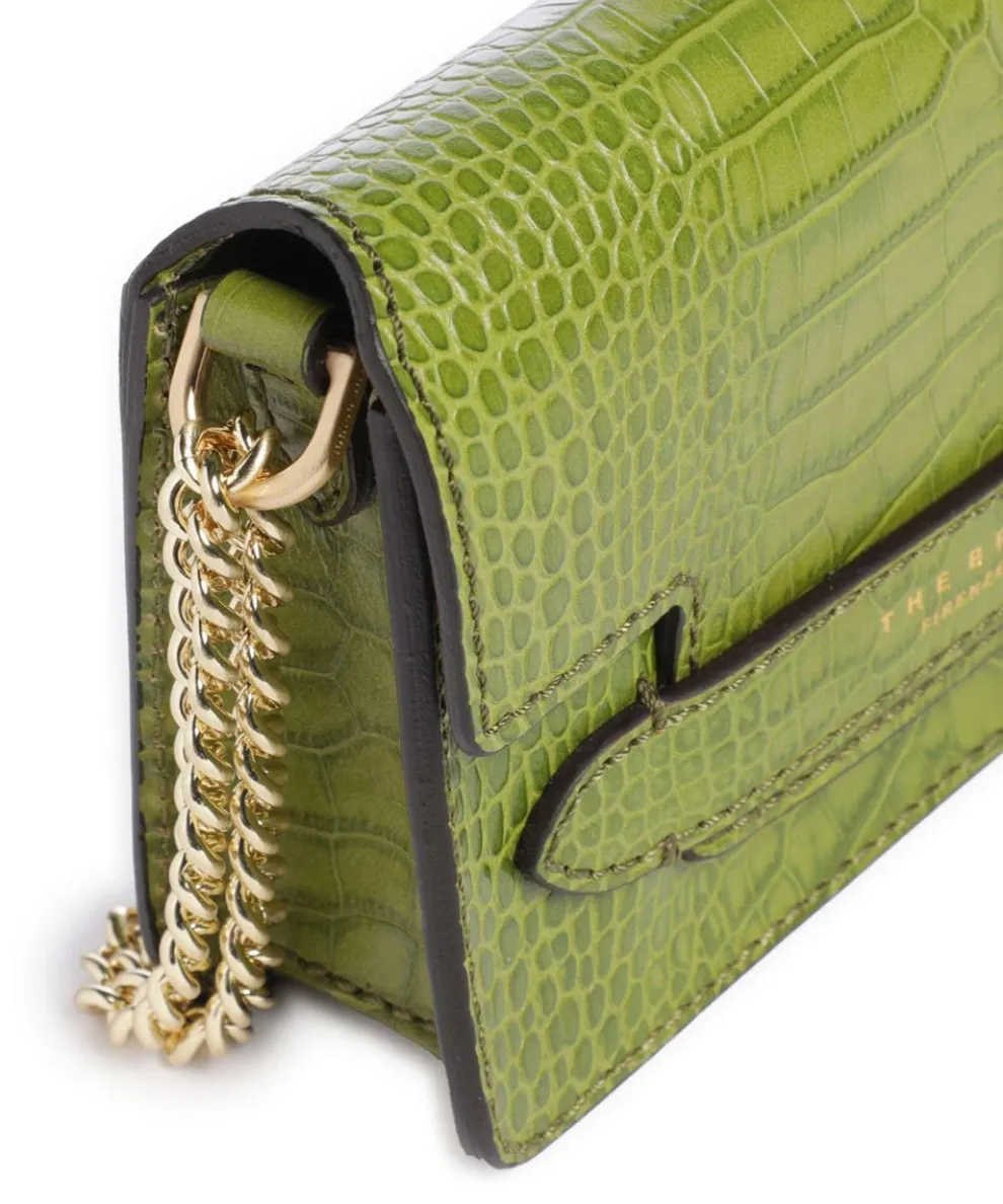Lucrezia Wow Shoulder bag embossed cow leather green