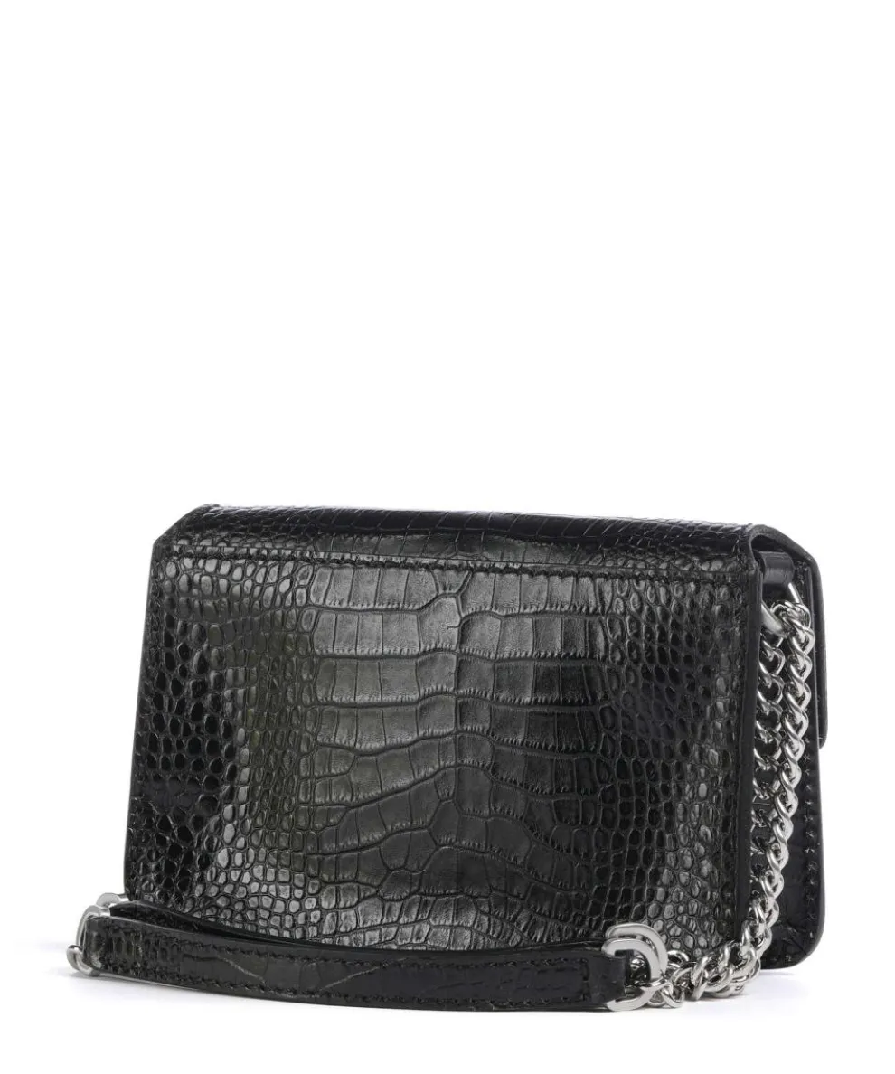 Lucrezia Wow Shoulder bag embossed cow leather black