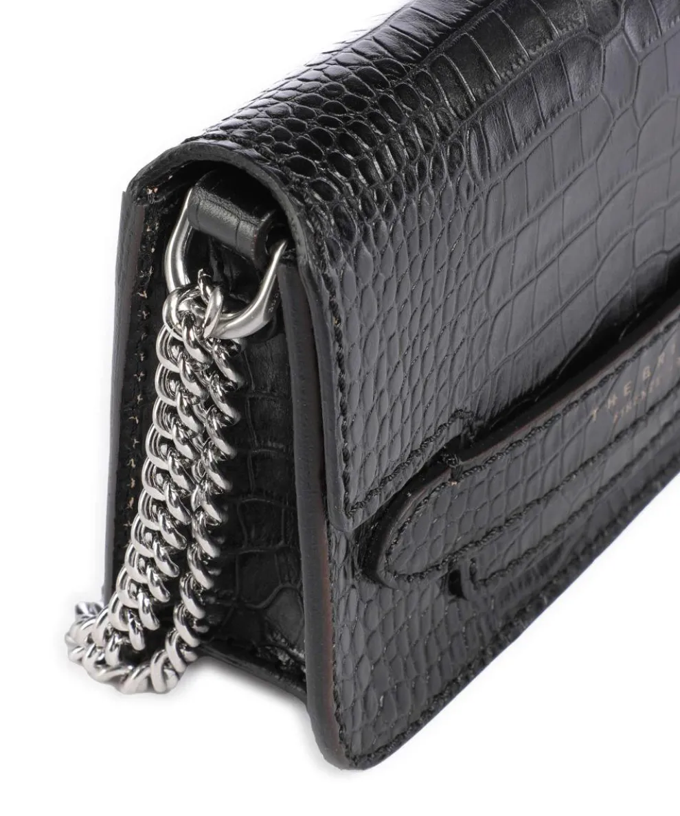 Lucrezia Wow Shoulder bag embossed cow leather black