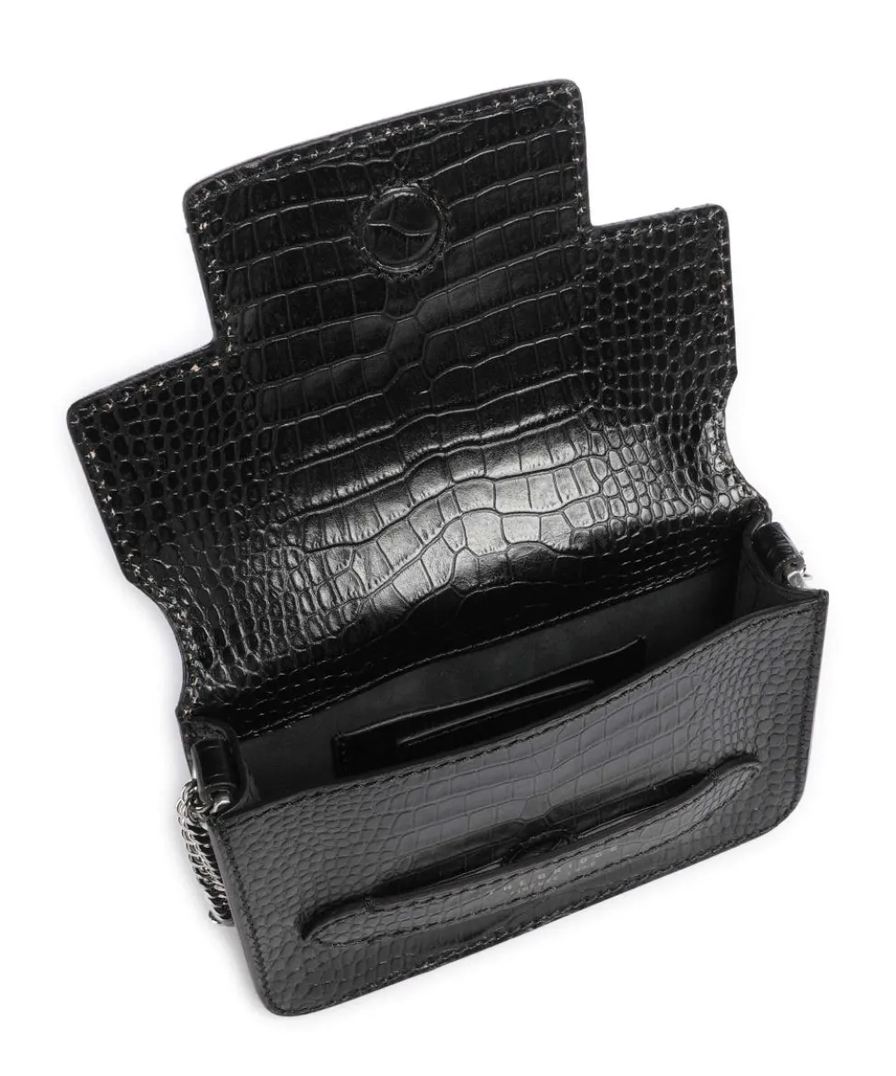 Lucrezia Wow Shoulder bag embossed cow leather black