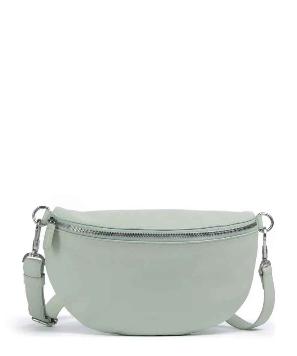 Luis Crossbody bag grained cow leather mint green