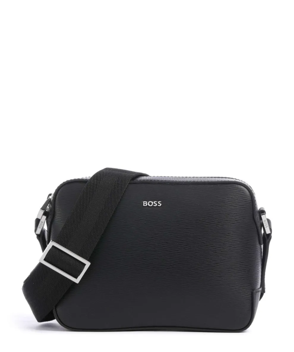 Luminary Crossbody bag embossed cow leather black