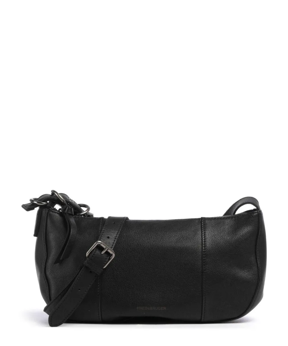 Ride Easy Shoulder bag grained leather black