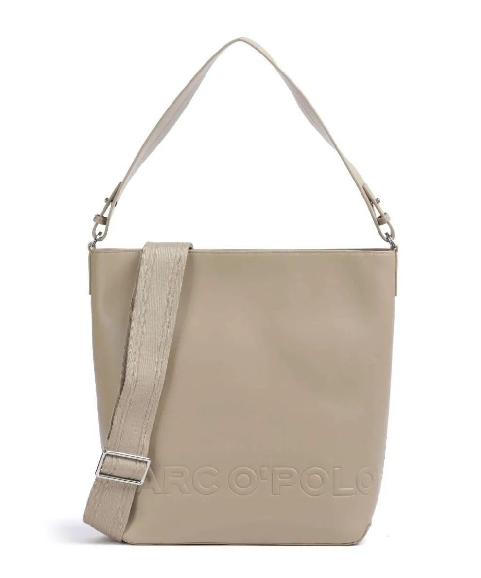 Vanja Hobo bag imitation leather sand