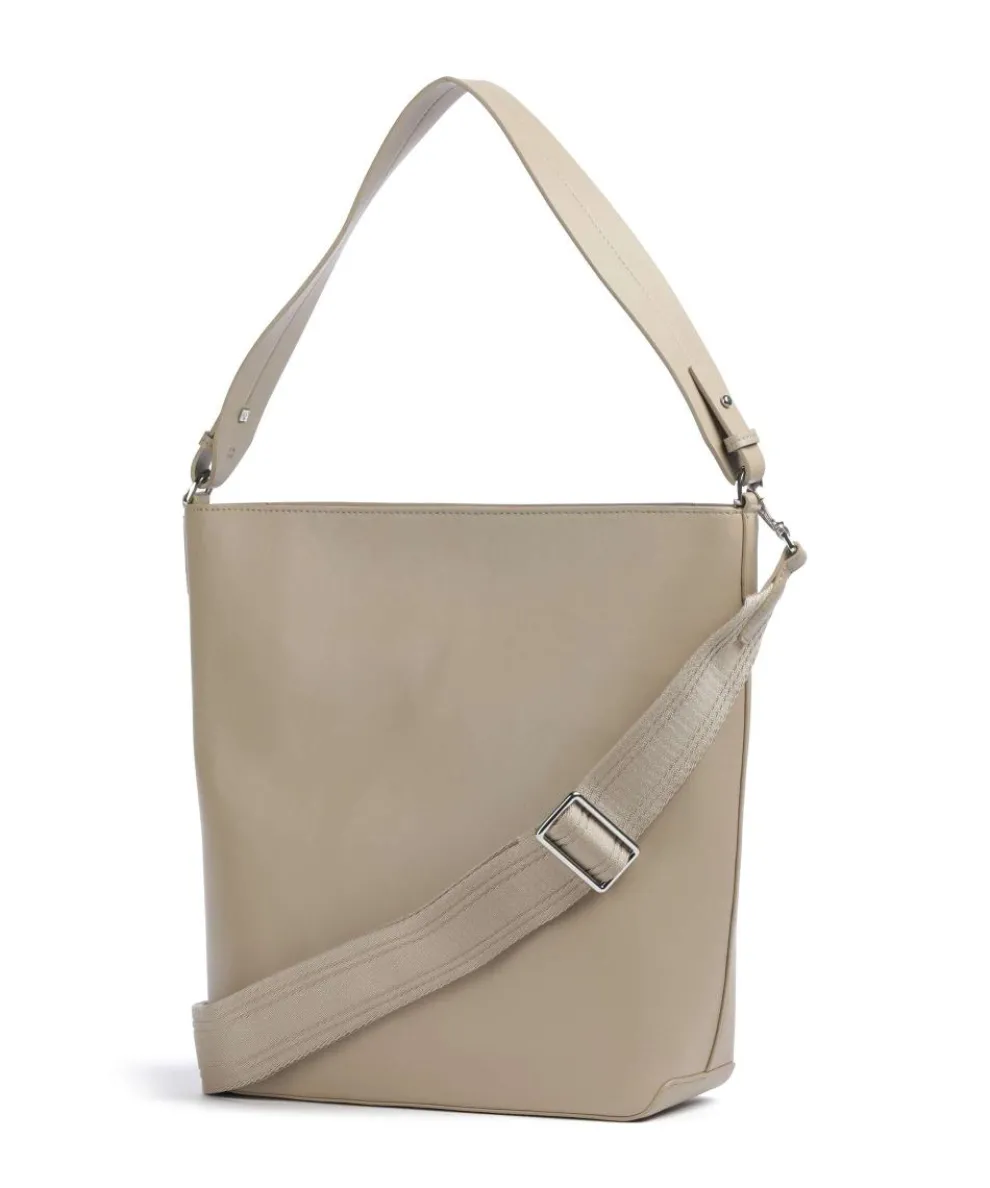 Vanja Hobo bag imitation leather sand