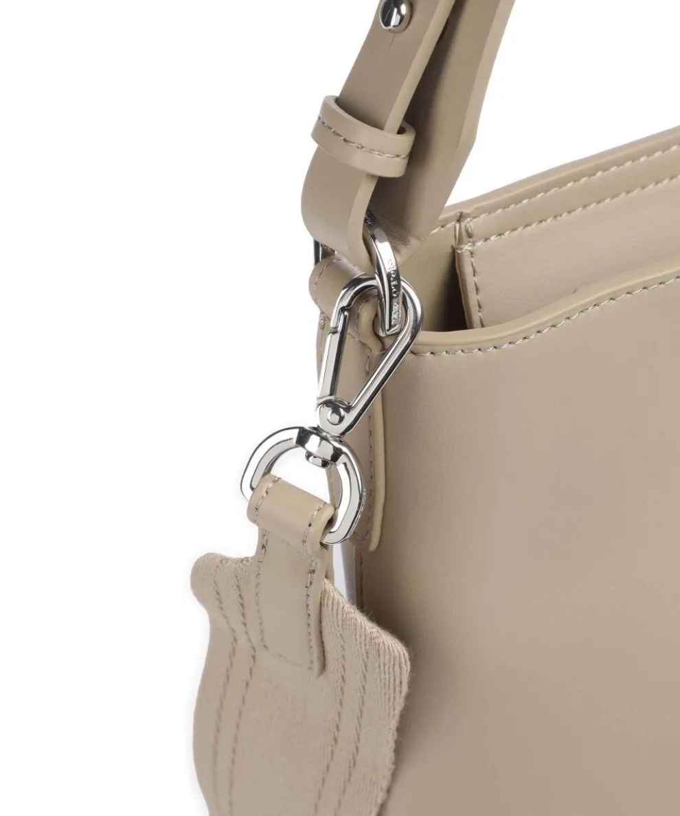 Vanja Hobo bag imitation leather sand