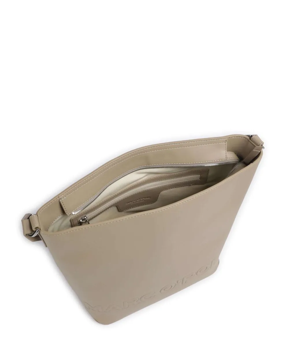 Vanja Hobo bag imitation leather sand
