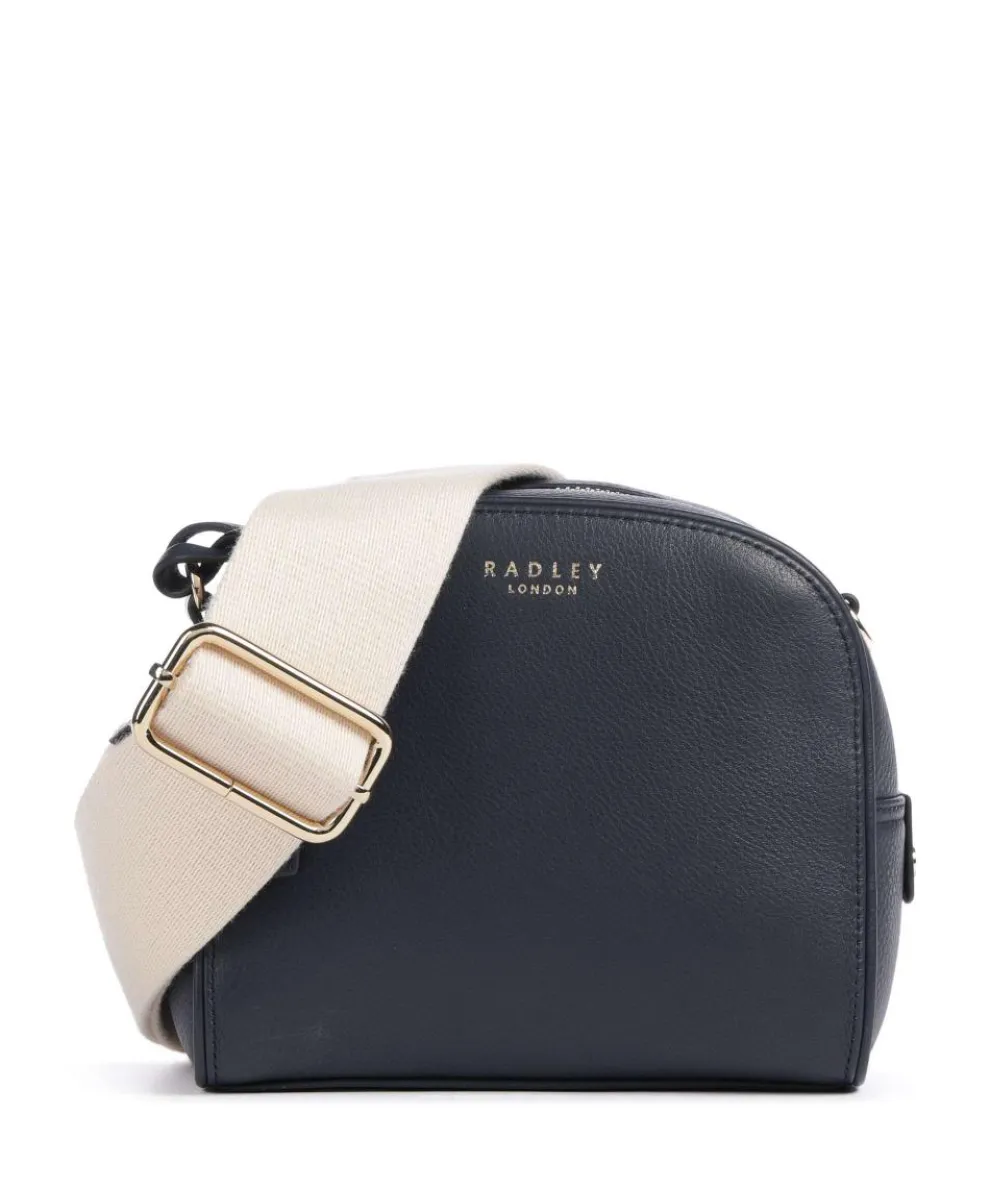 Arden Crescent Crossbody bag grained cow leather dark blue