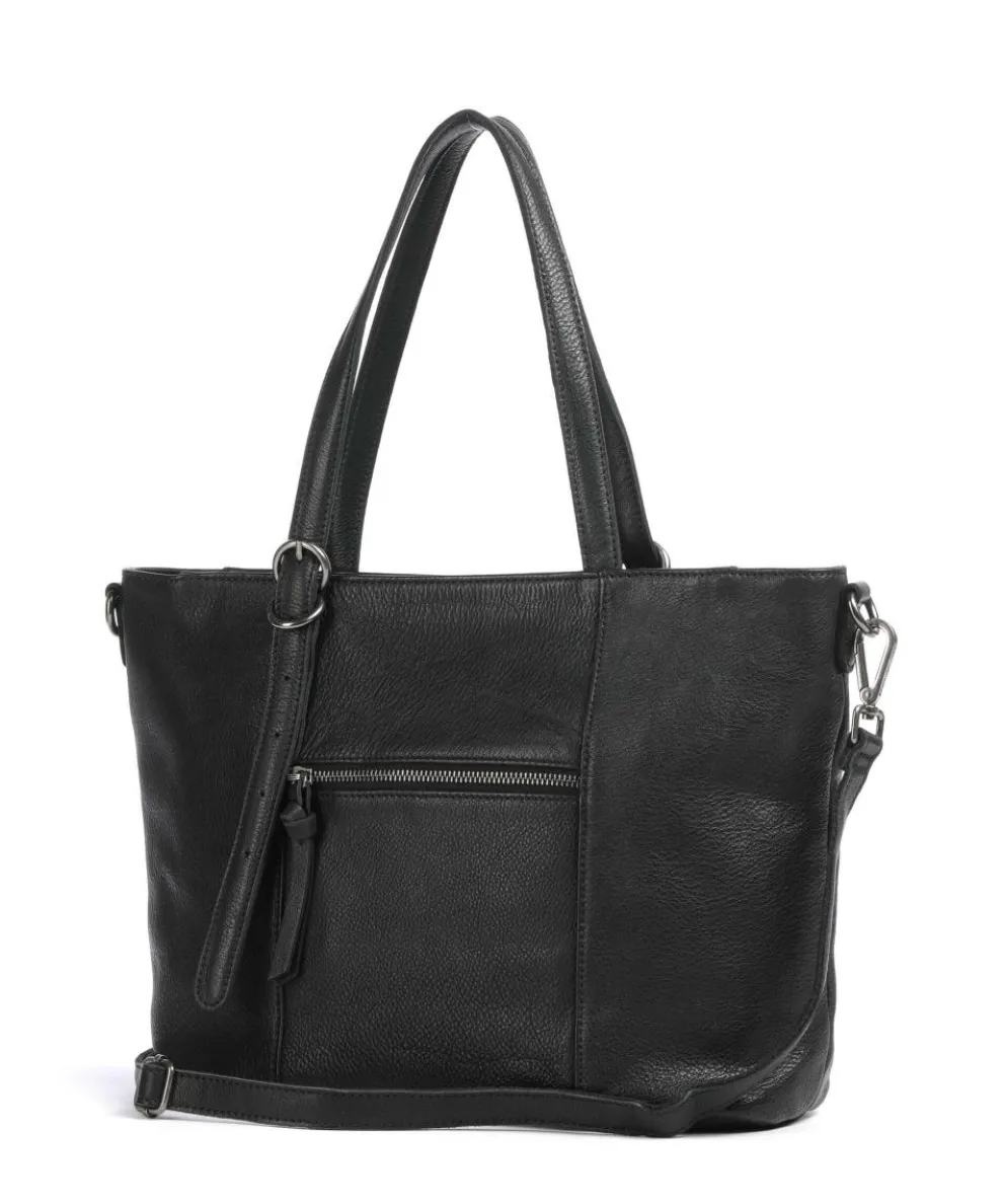 Ride Easy Tote bag grained leather black