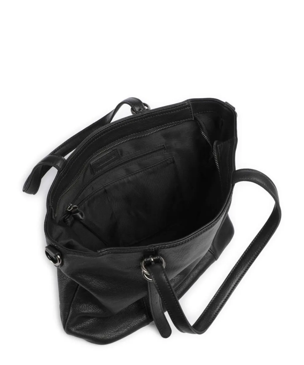 Ride Easy Tote bag grained leather black