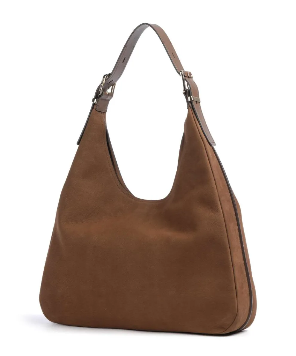 Nolita Large Hobo bag brushed cow leather brown
