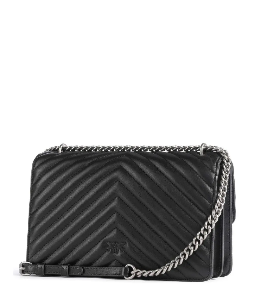 Love One Classic Shoulder bag sheepskin leather black