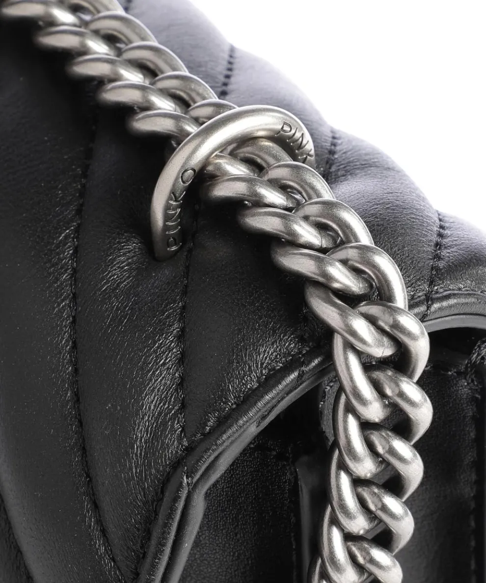 Love One Classic Shoulder bag sheepskin leather black