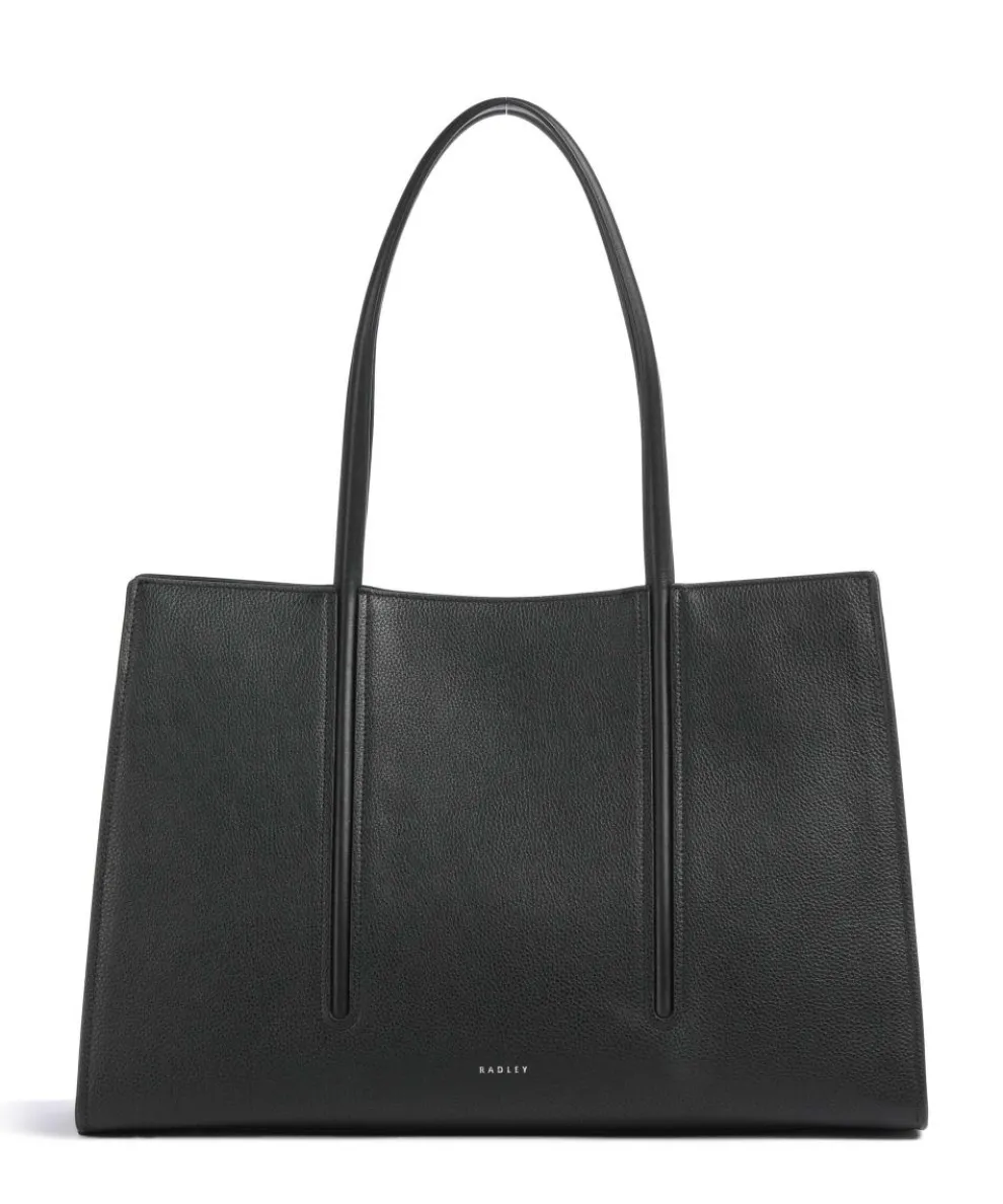 Portland Place Tote bag grained cow leather black