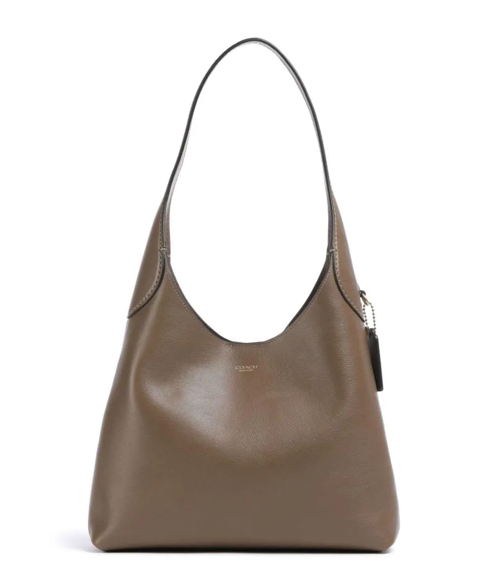 Brooklyn 28 Hobo bag fine grain leather brown