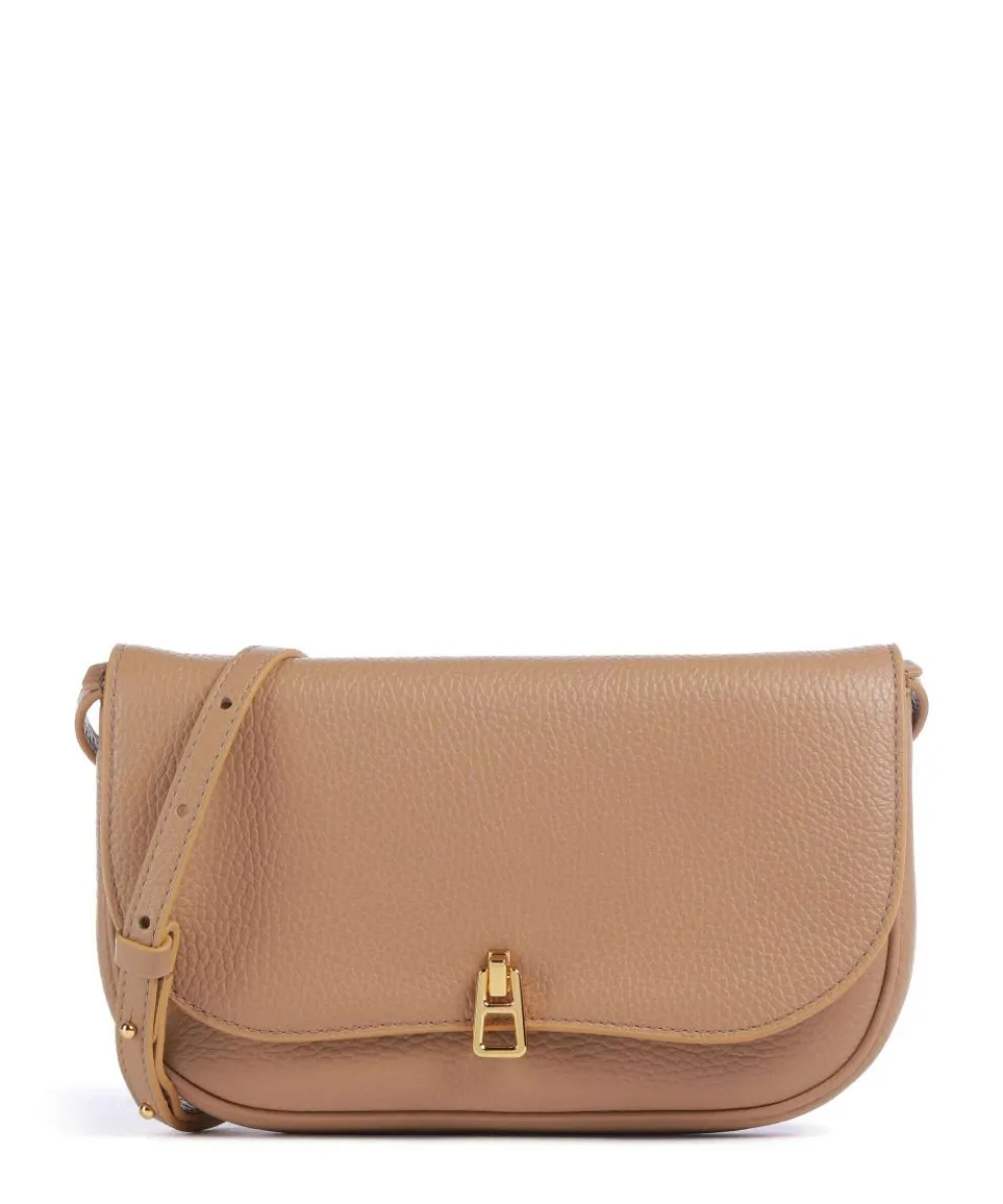 Magie Crossbody bag grained leather light brown