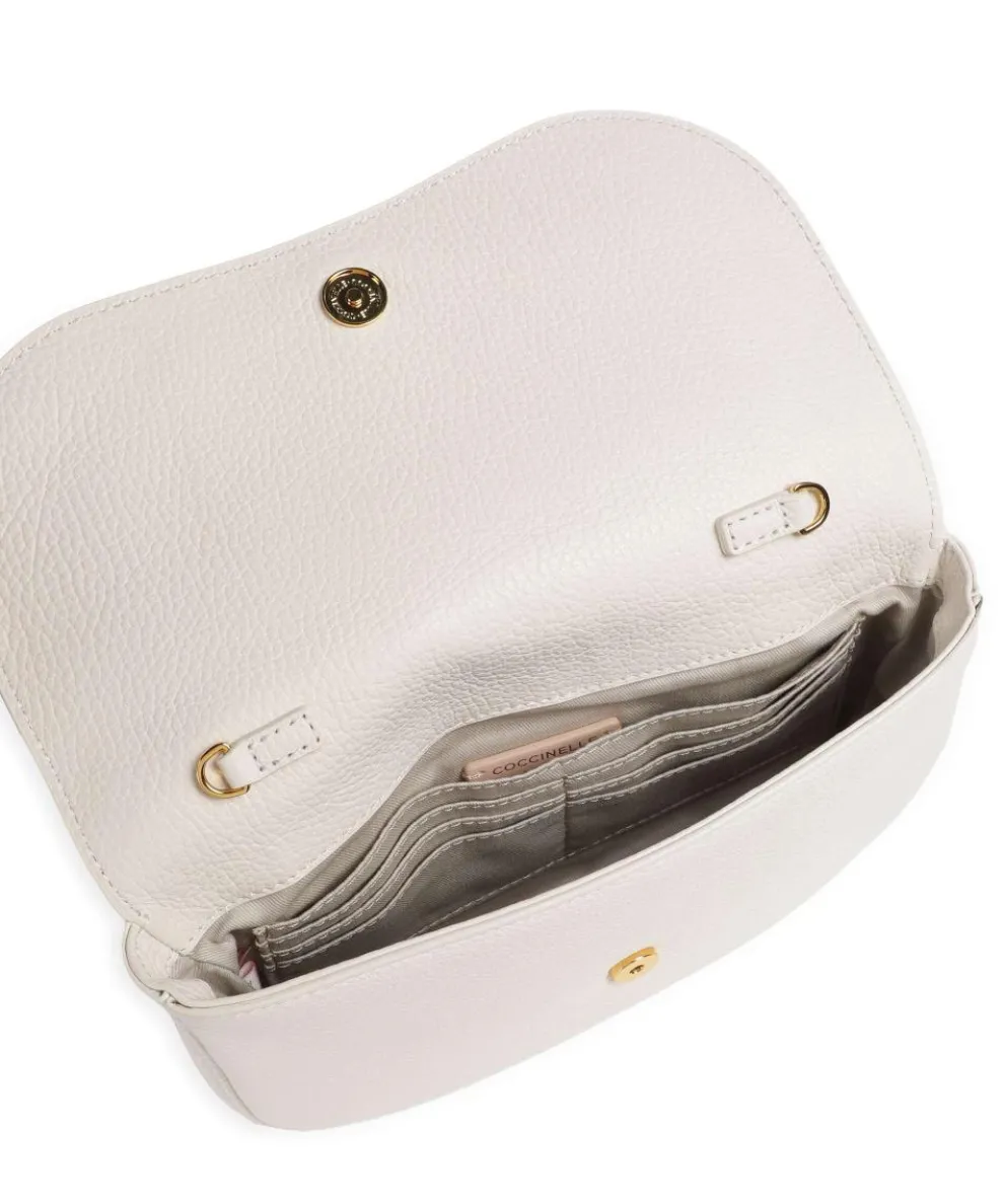 Magie Crossbody bag grained leather white