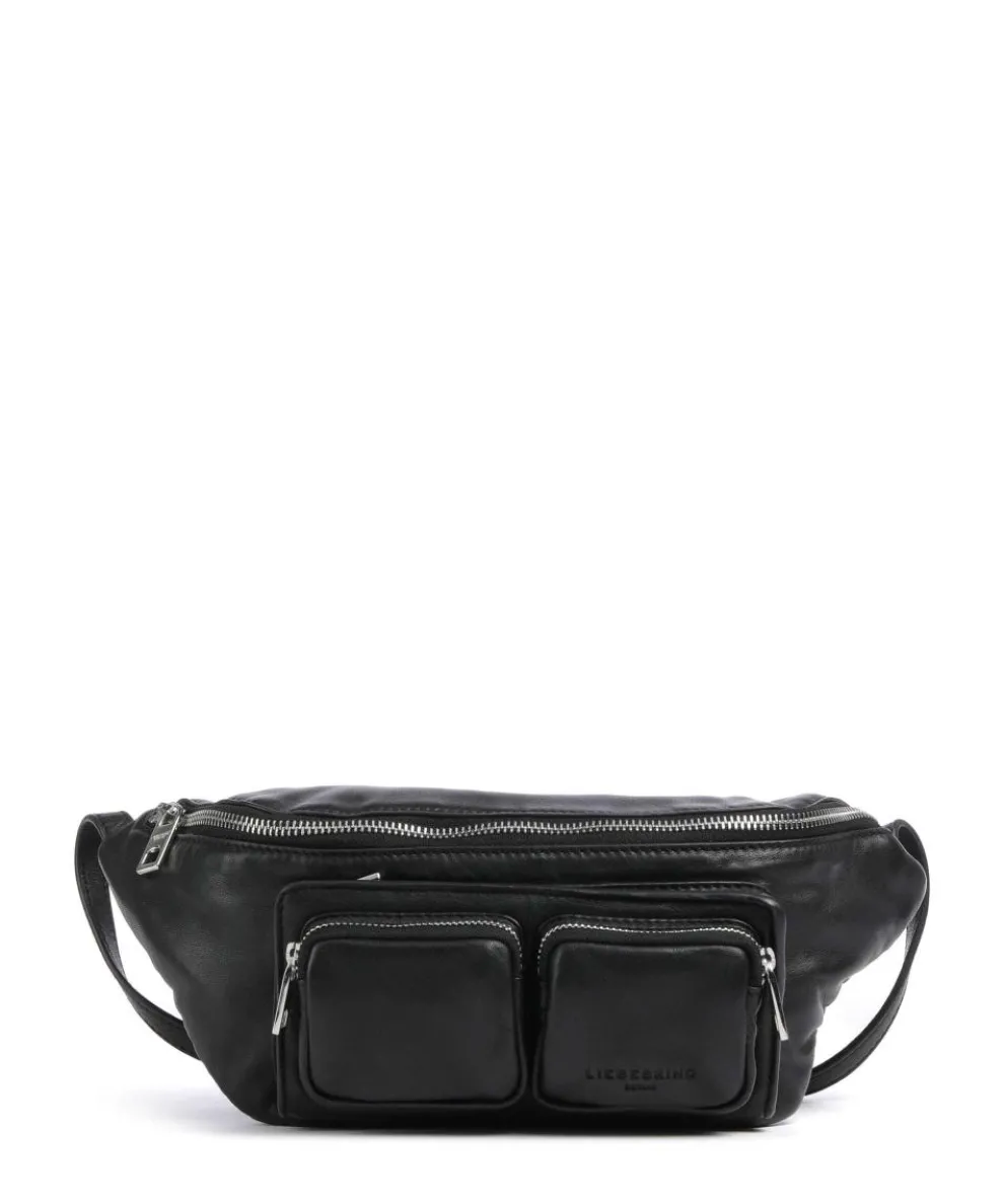 Maia Sheep Natural M Fanny pack sheepskin leather black