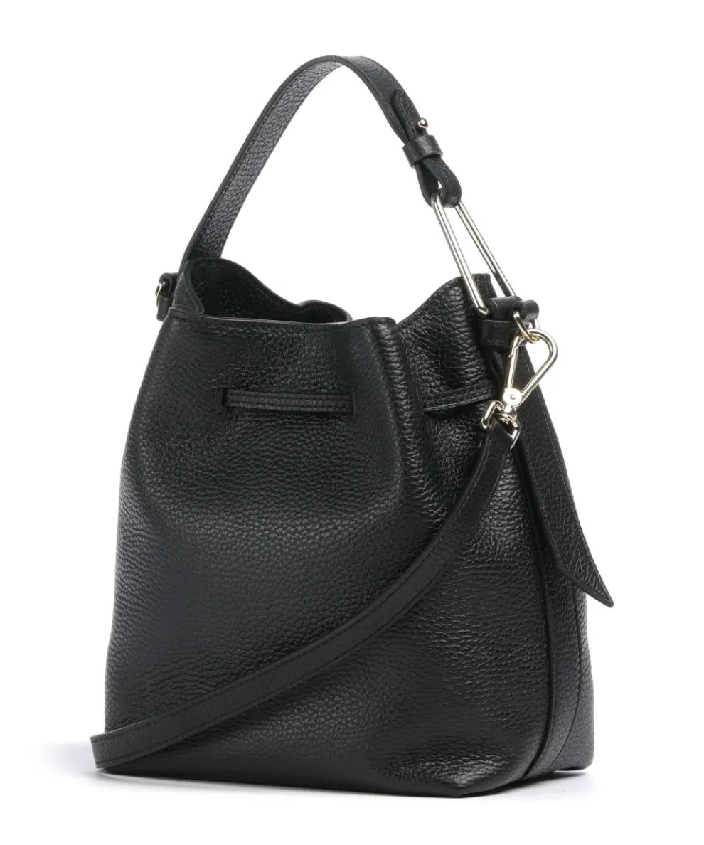 Malory Bucket bag grained leather black