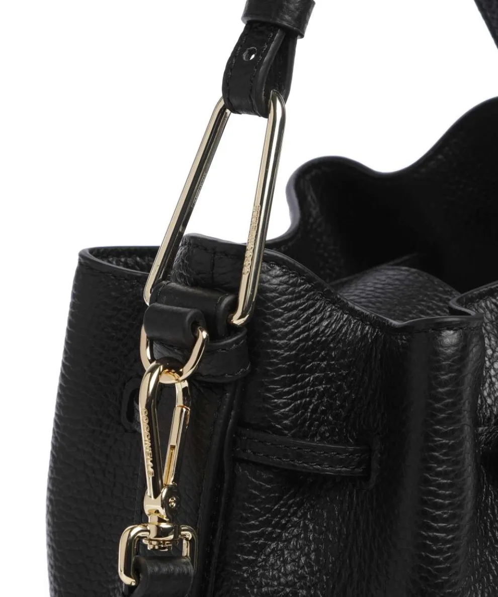 Malory Bucket bag grained leather black