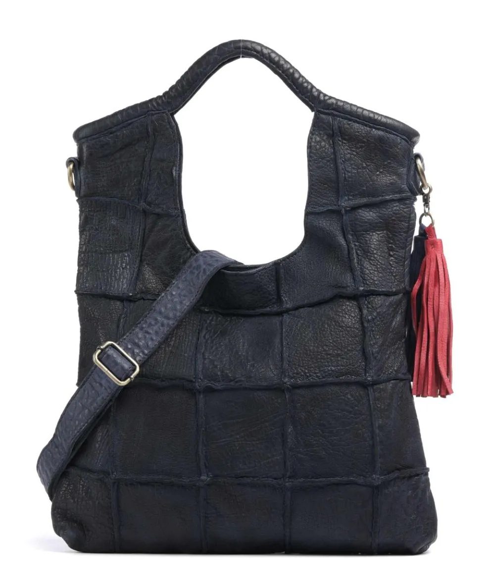 Malvengasse 1 Tote bag sheepskin leather navy