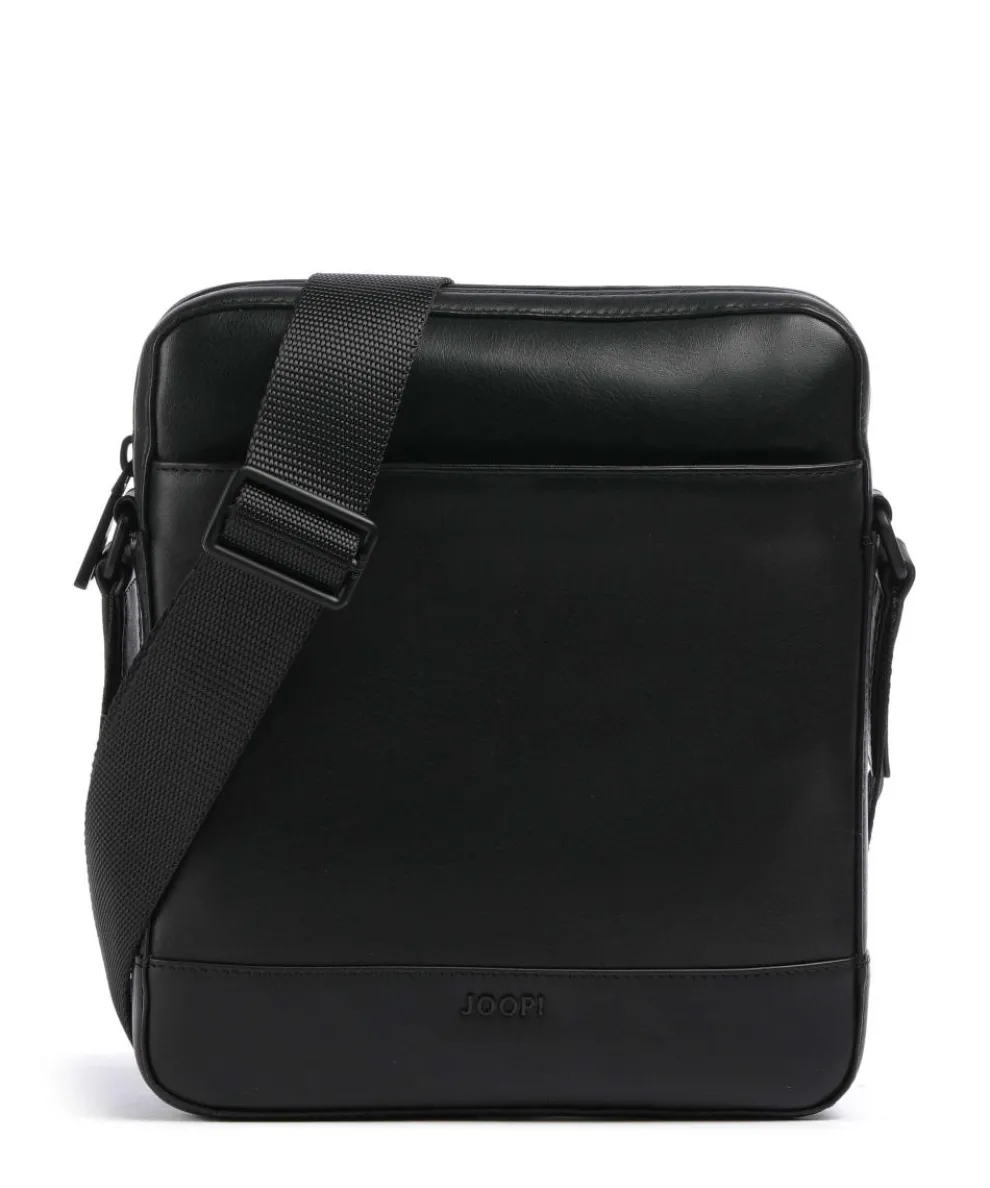 Manciano Remus Crossbody bag fine grain leather black