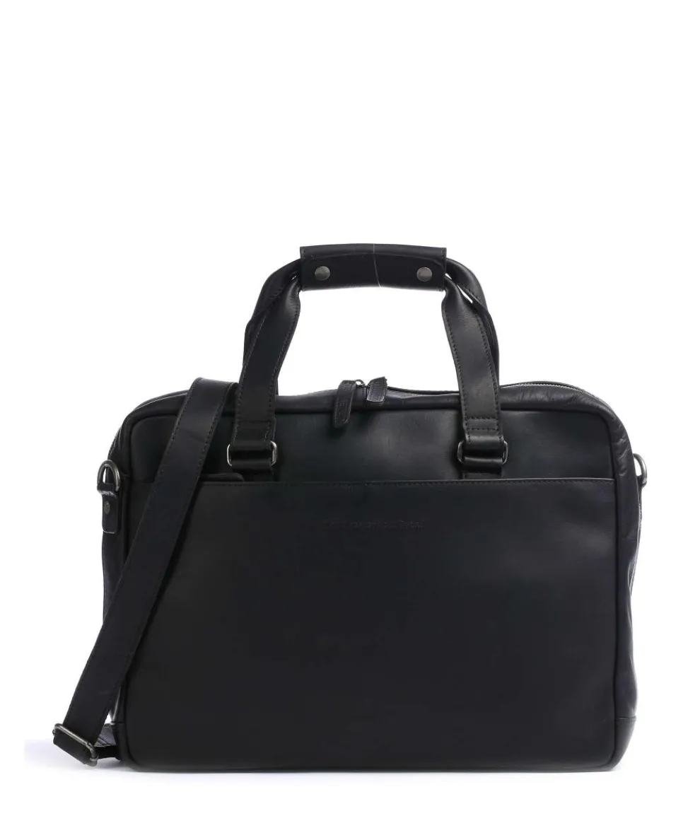 Manhattan Briefcase 15″ pull-up cow leather black