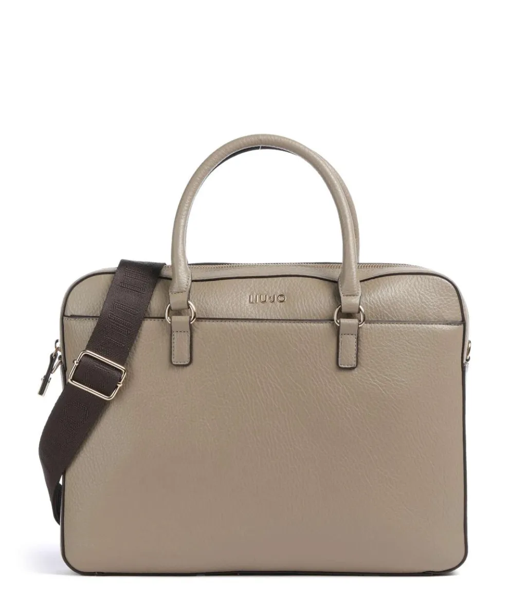 Manhattan M Briefcase imitation leather taupe