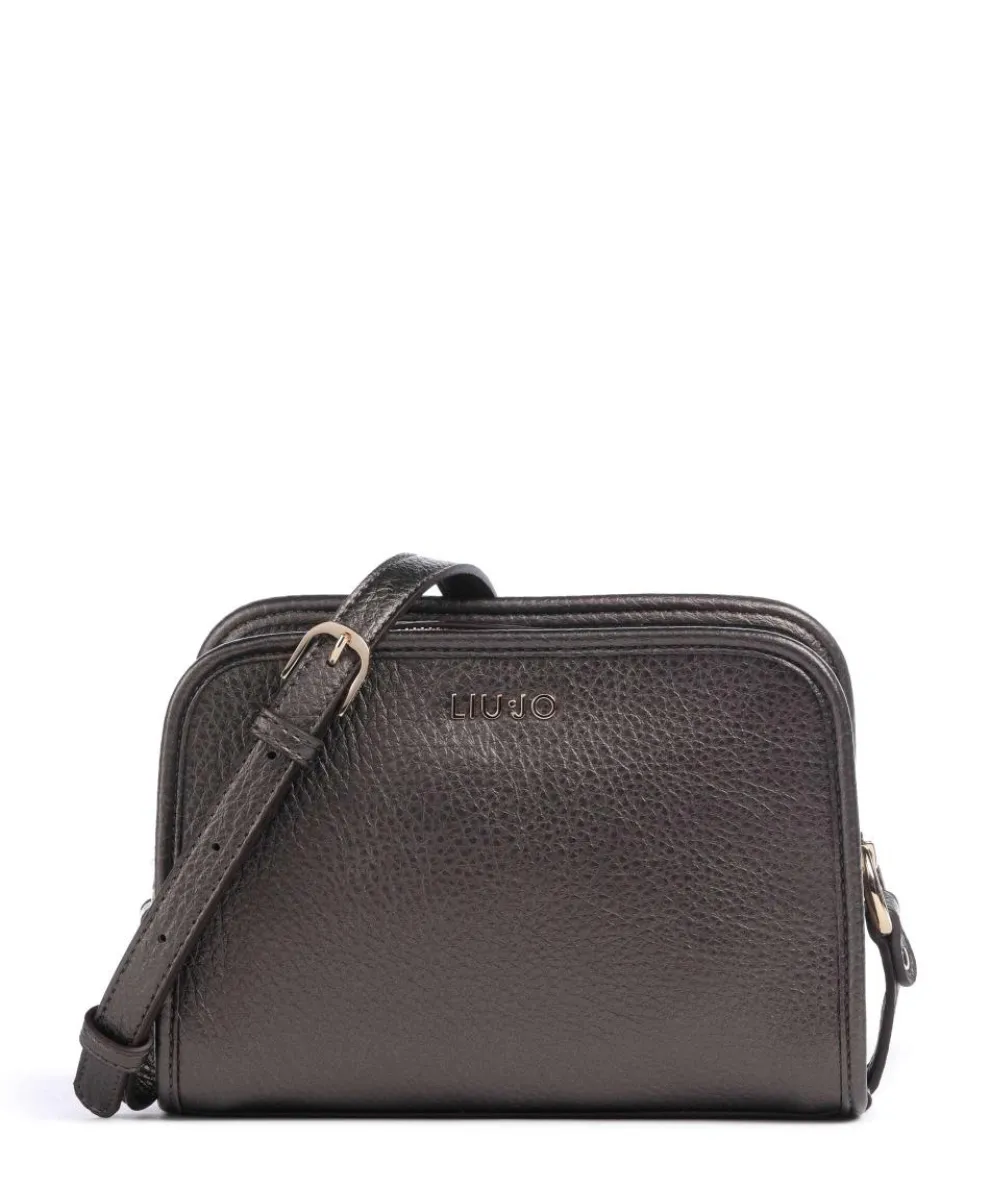 Manhattan M Crossbody bag imitation leather dark brown