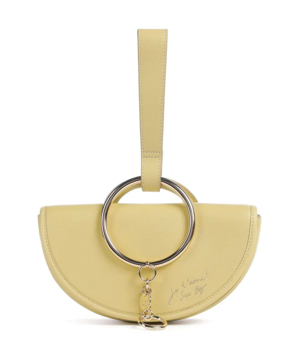 Mara Clutch bag fine grain cow leather yellow