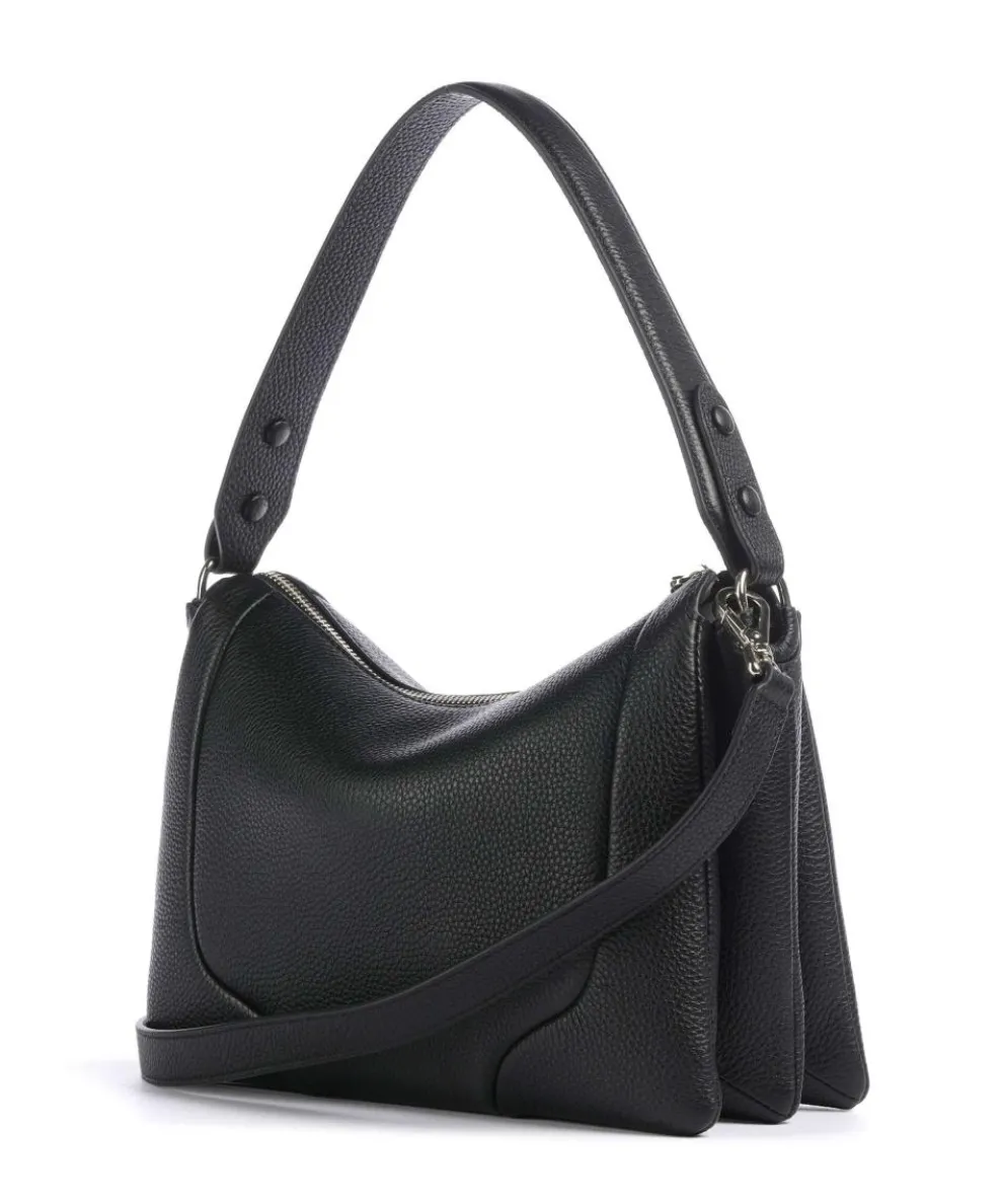 Mara S Hobo bag grained cow leather black