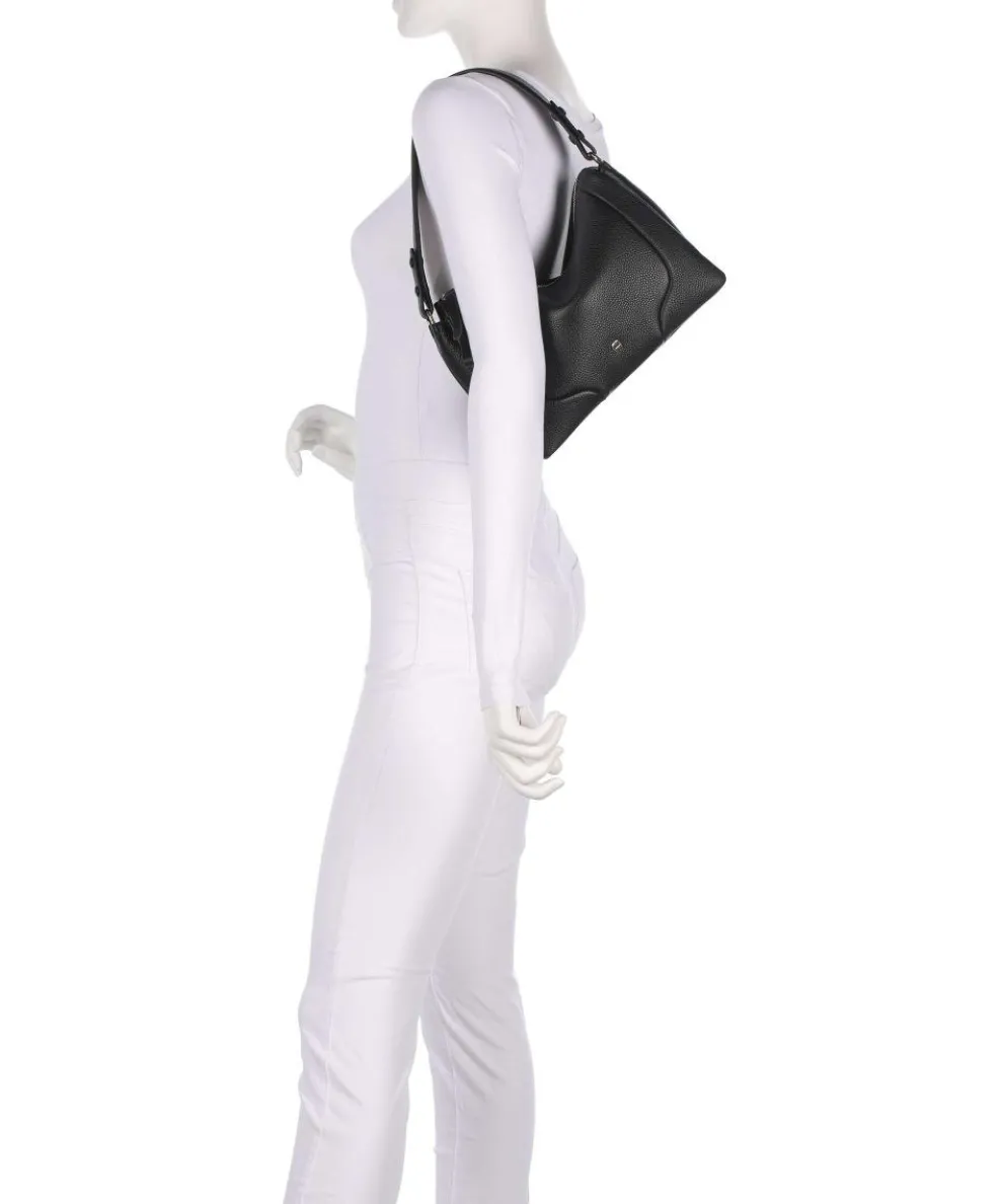 Mara S Hobo bag grained cow leather black