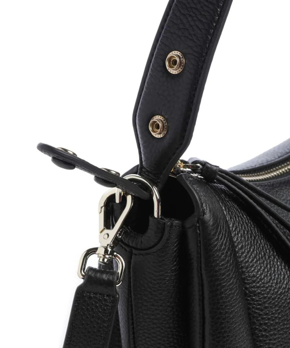 Mara S Hobo bag grained cow leather black