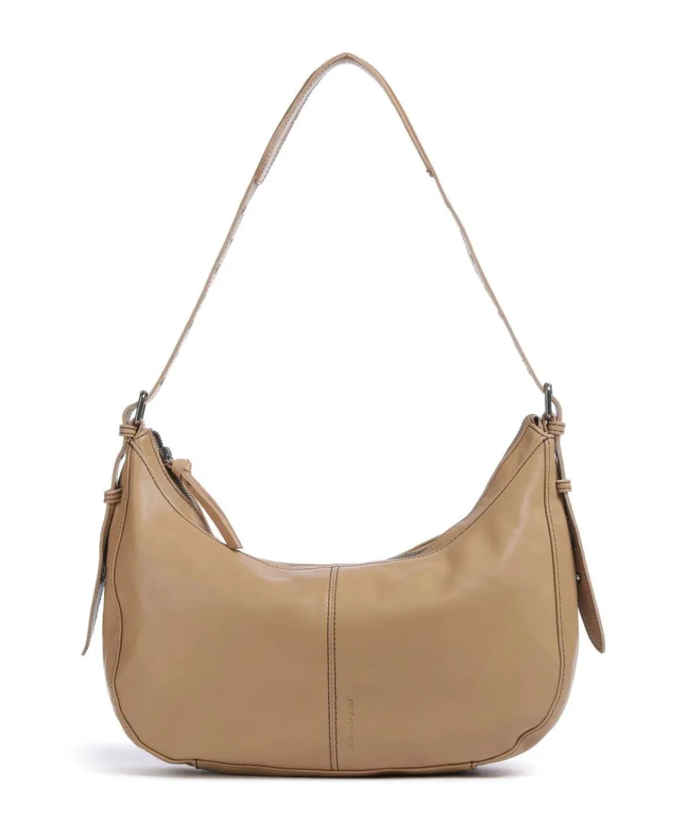 Me and My Bag Hobo bag fine grain leather light brown