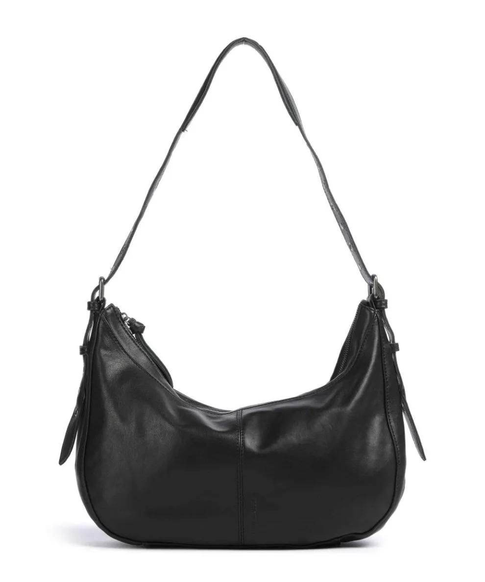 Me and My Bag Hobo bag fine grain leather black