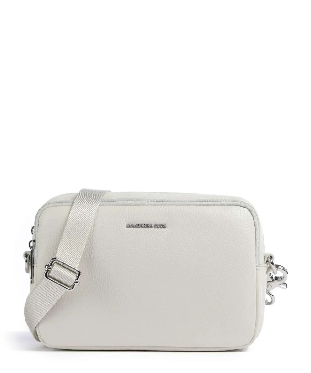 Mellow Leather Crossbody bag grained calfskin cream