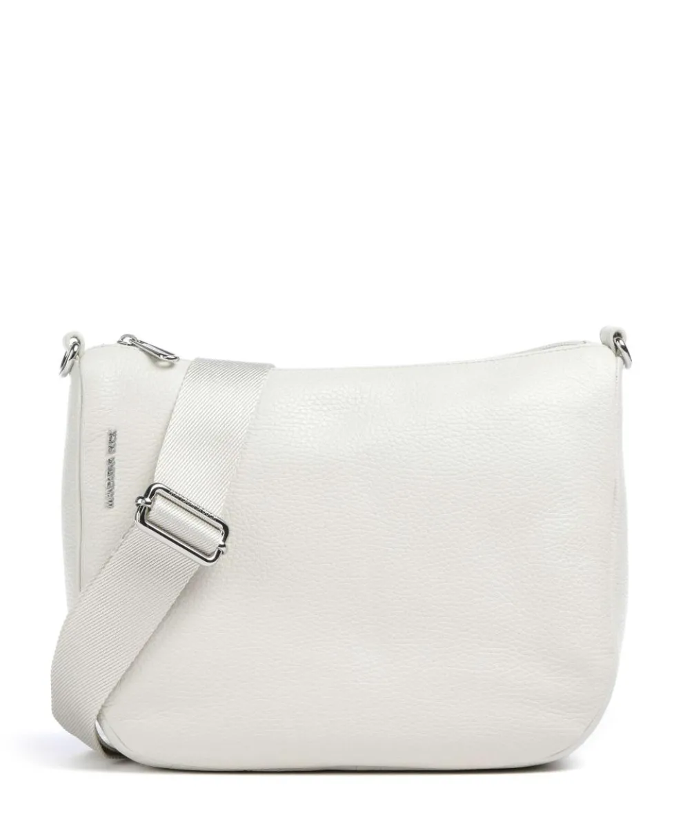 Mellow Leather Crossbody bag grained calfskin cream