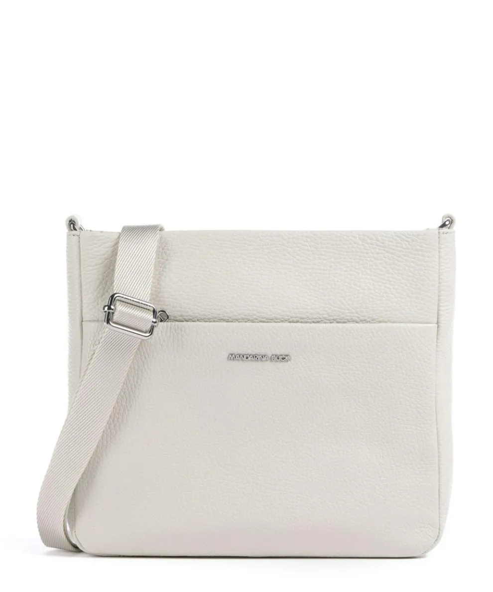 Mellow Leather Crossbody bag grained calfskin cream