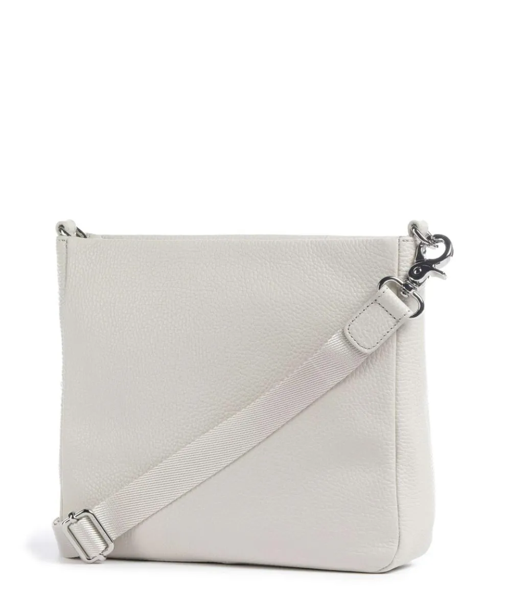 Mellow Leather Crossbody bag grained calfskin cream