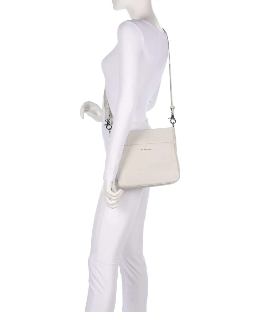 Mellow Leather Crossbody bag grained calfskin cream