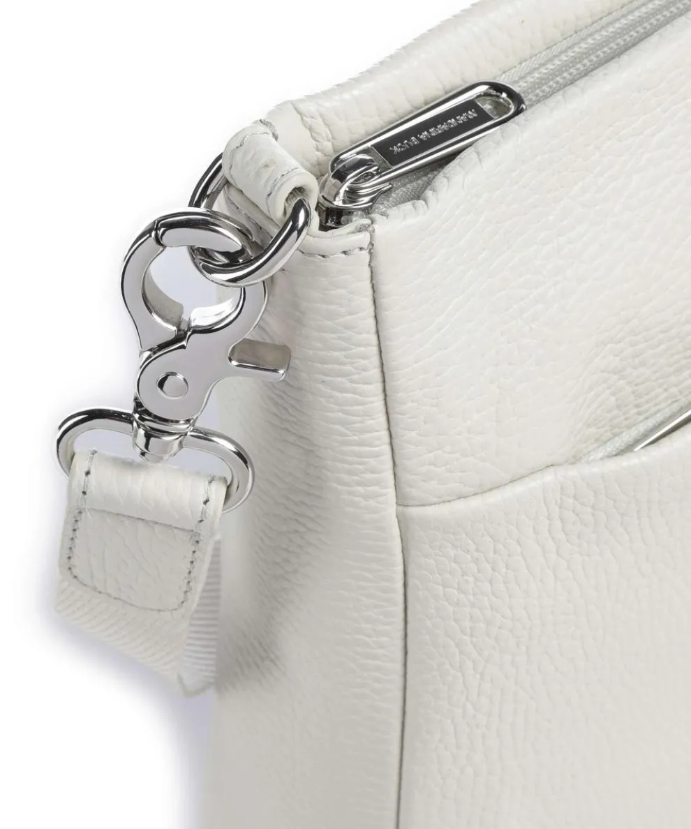Mellow Leather Crossbody bag grained calfskin cream