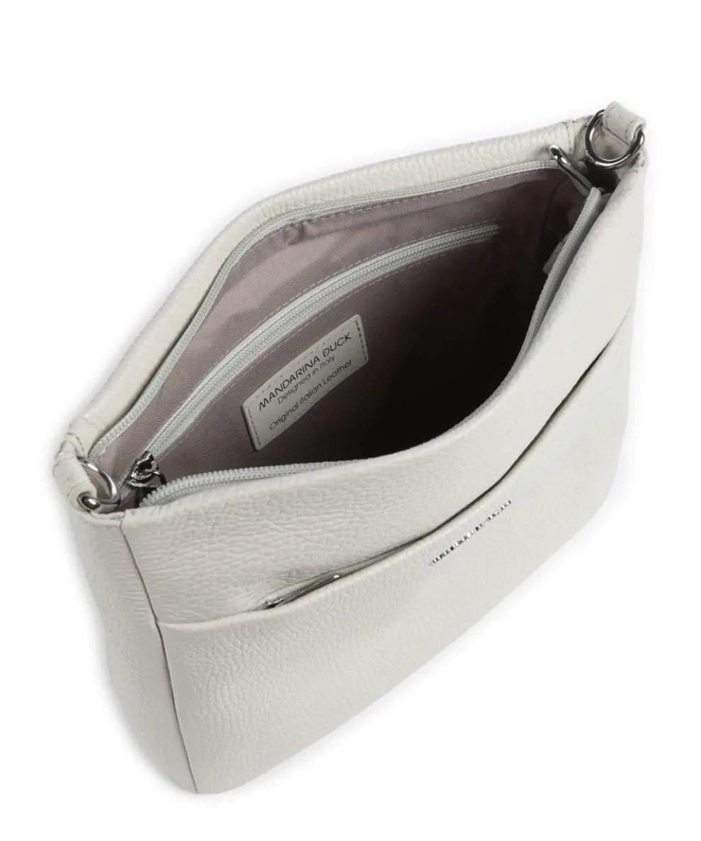 Mellow Leather Crossbody bag grained calfskin cream