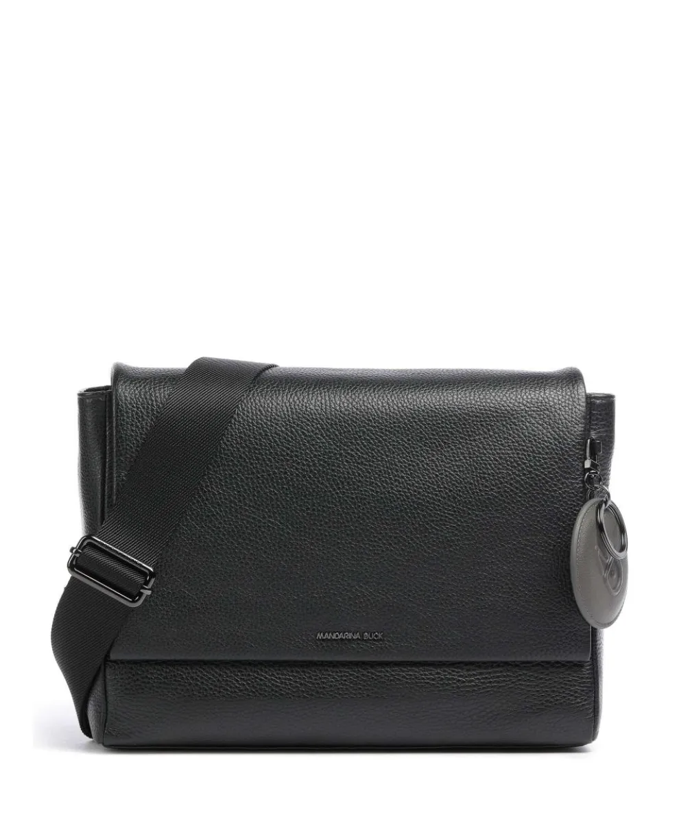 Mellow Leather Shoulder bag grained cow leather black